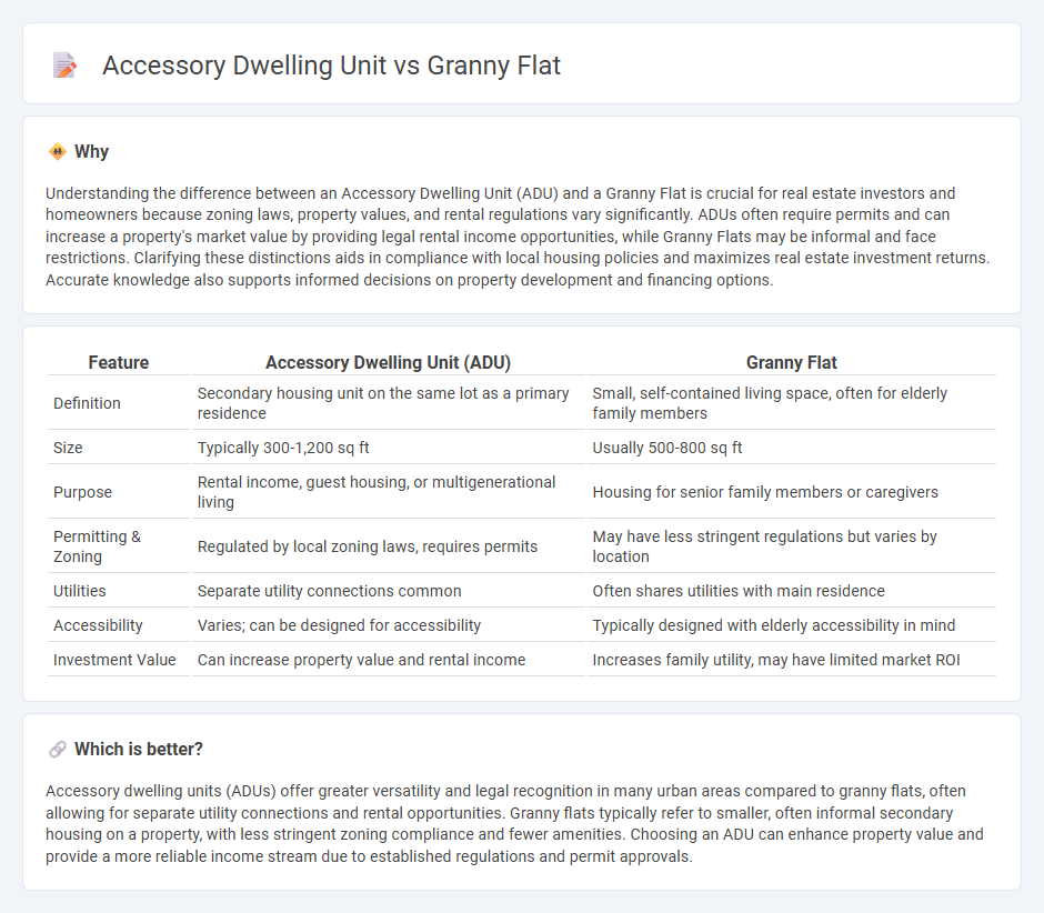 Accessory Dwelling Unit vs Granny Flat in Real Estate