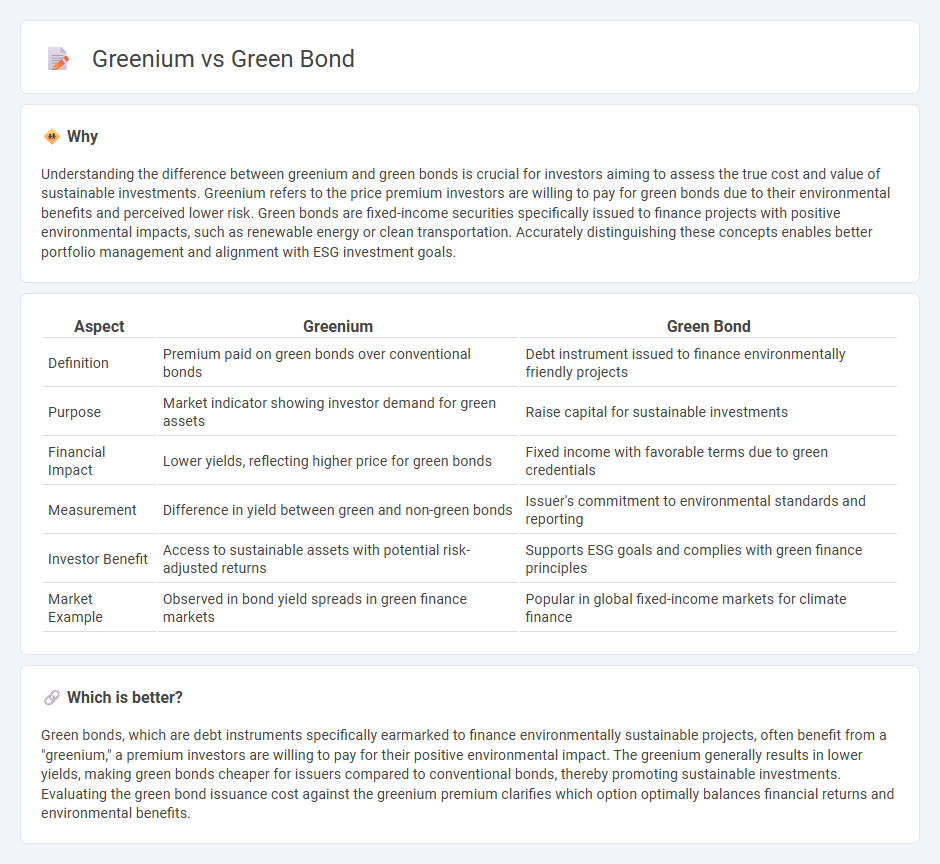 Greenium vs Green Bond in Finance