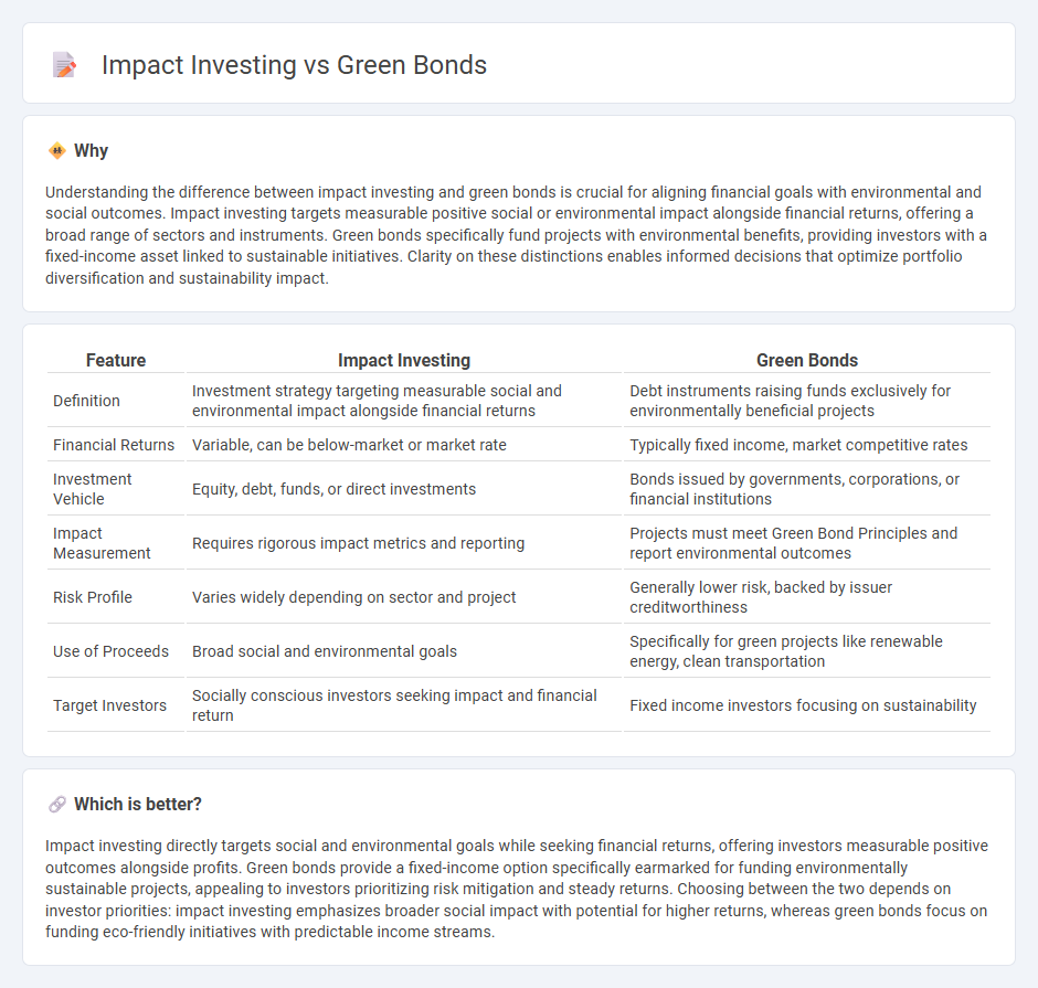 Impact Investing vs Green Bonds in Finance