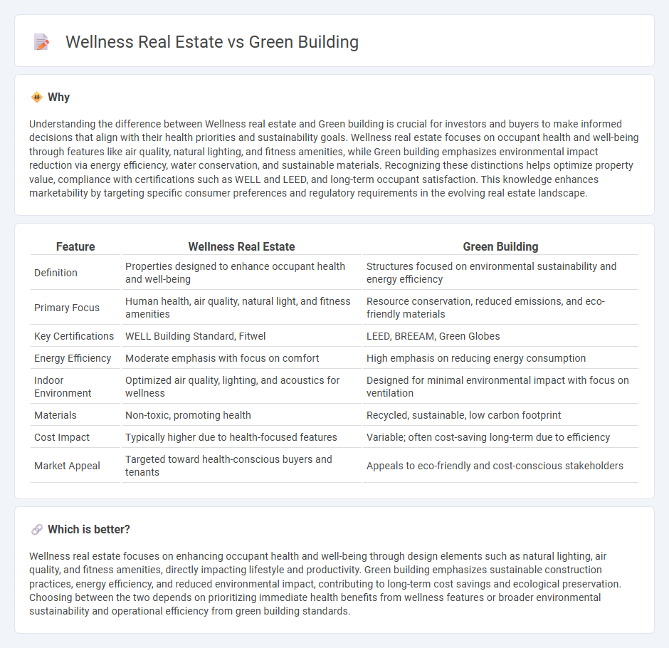 Wellness Real Estate vs Green Building in Real Estate