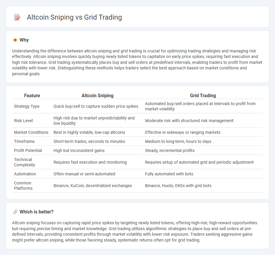 Altcoin Sniping vs Grid Trading in Trading