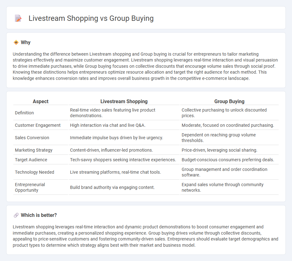 Livestream Shopping vs Group Buying in Entrepreneurship