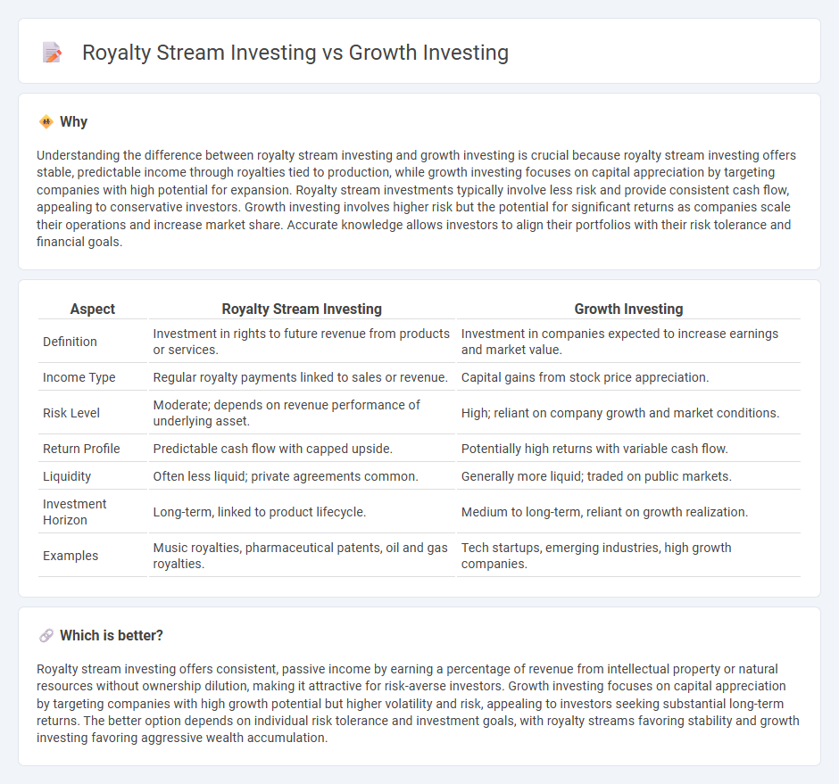 Royalty Stream Investing vs Growth Investing in Investment