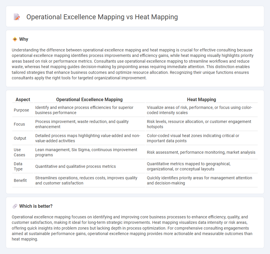 Operational Excellence Mapping vs Heat Mapping in Consulting