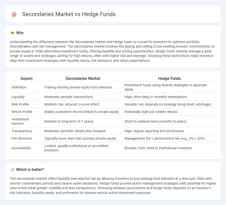 Secondaries Market vs Hedge Funds in Investment