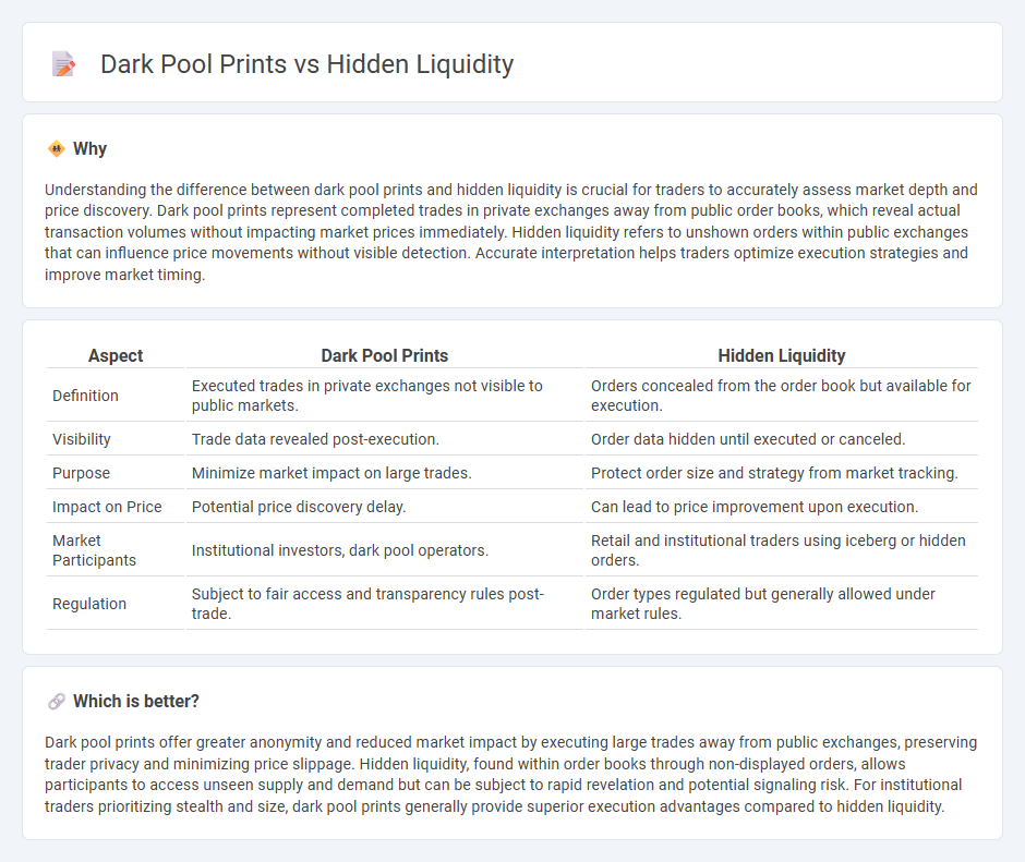 Dark Pool Prints vs Hidden Liquidity in Trading