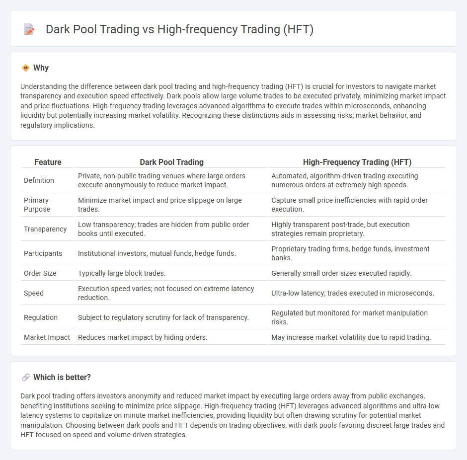 Dark Pool Trading vs High-Frequency Trading (Hft) in Finance