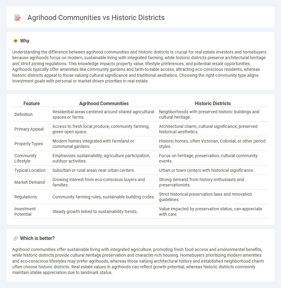 Agrihood Communities vs Historic Districts in Real Estate
