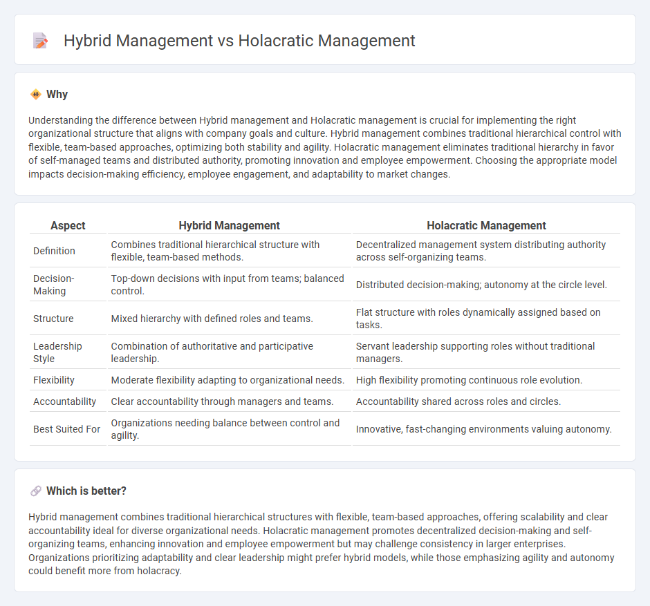 Hybrid Management vs Holacratic Management in Management