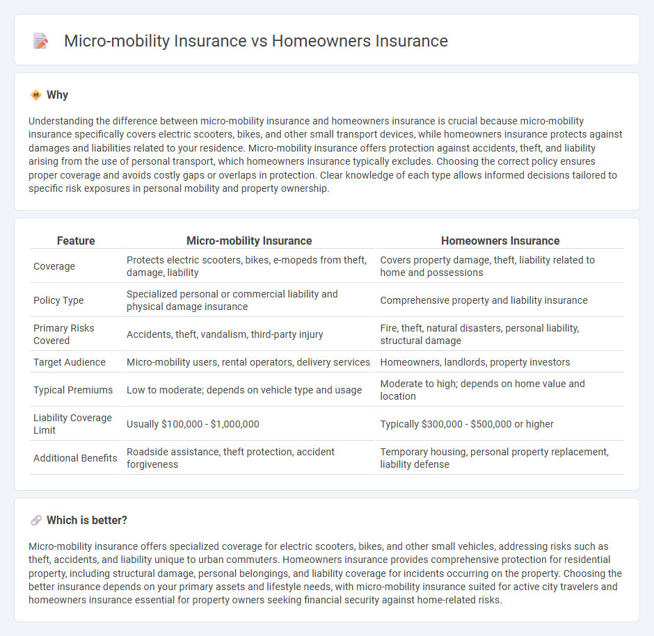 Micro-Mobility Insurance vs Homeowners Insurance in Insurance