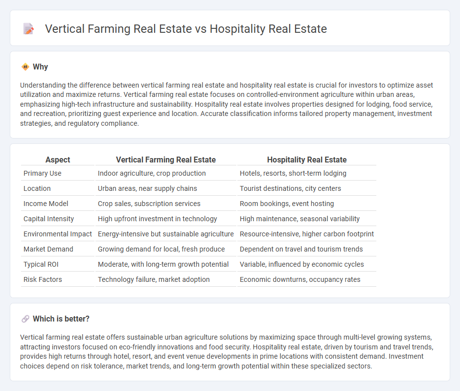 Vertical Farming Real Estate vs Hospitality Real Estate in Real Estate
