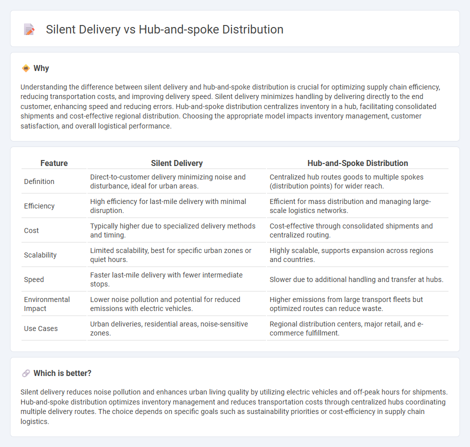 Silent Delivery vs Hub-And-Spoke Distribution in Logistics