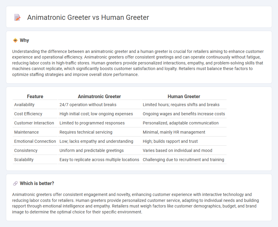 Animatronic Greeter vs Human Greeter in Retail