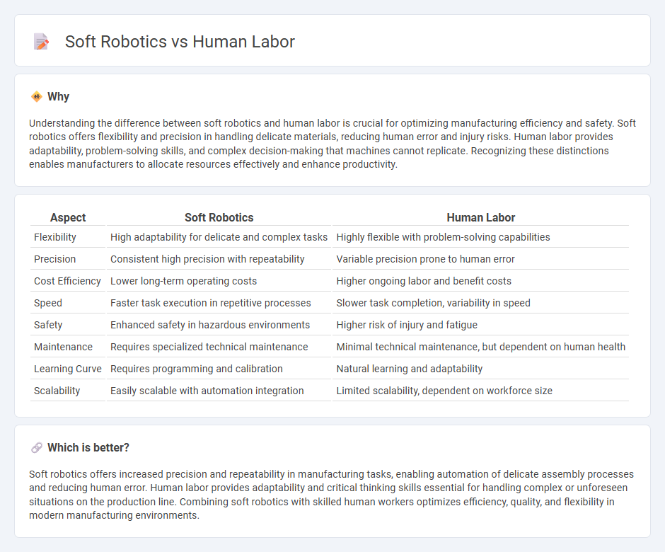 Soft Robotics vs Human Labor in Manufacturing