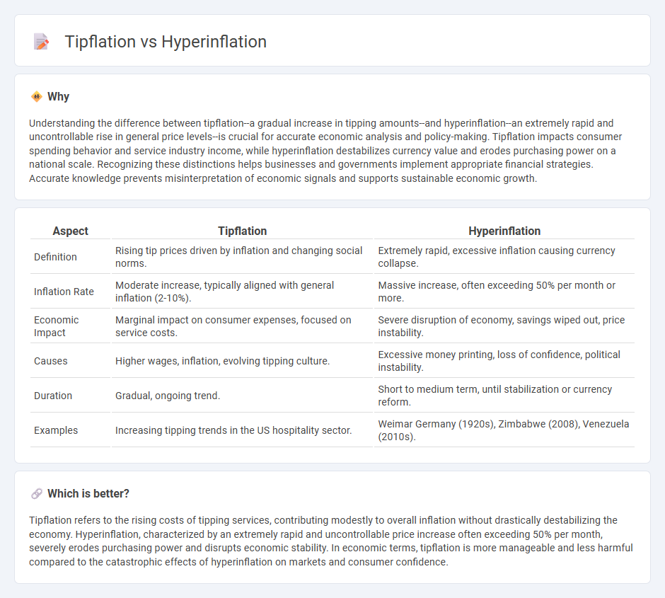 Tipflation vs Hyperinflation in Economy