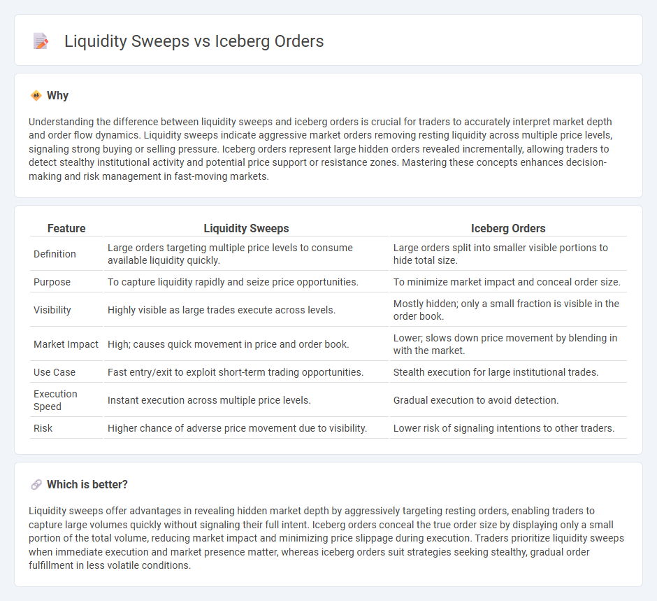 Liquidity Sweeps vs Iceberg Orders in Trading