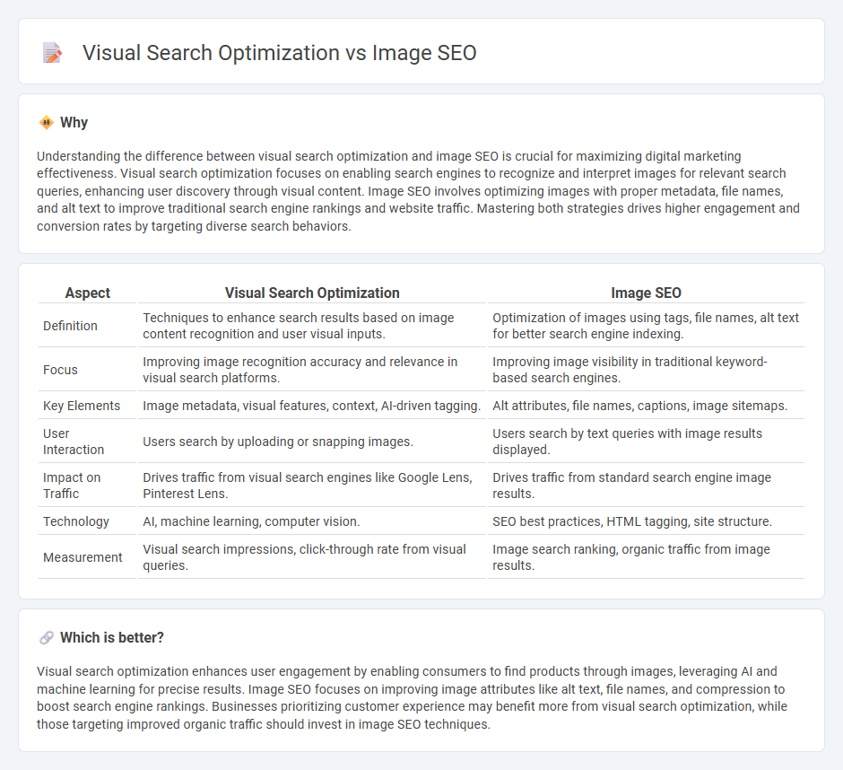 Visual Search Optimization vs Image Seo in Marketing