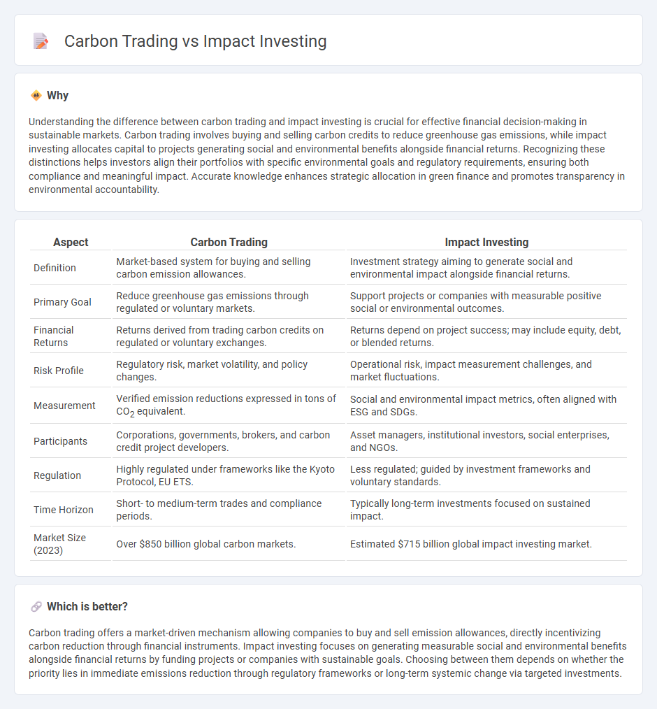 Carbon Trading vs Impact Investing in Finance