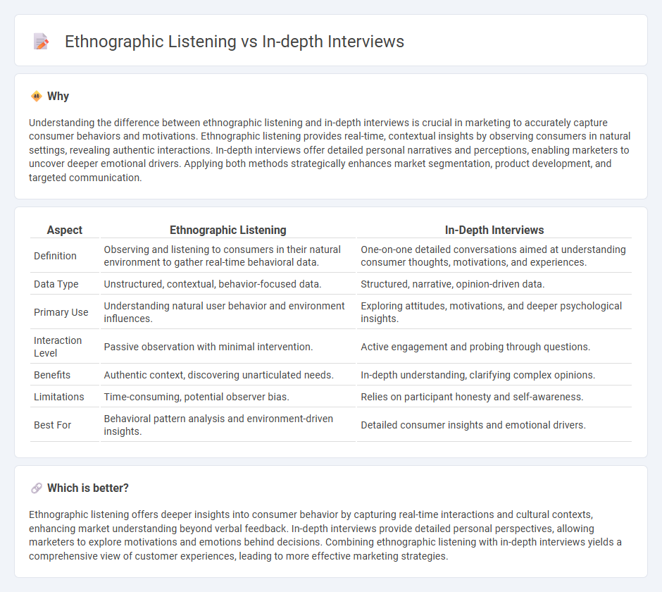 Ethnographic Listening vs In-Depth Interviews in Marketing