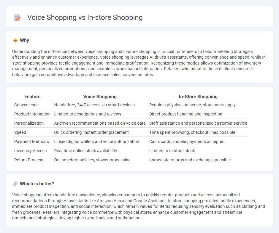 Voice Shopping vs In-Store Shopping in Retail
