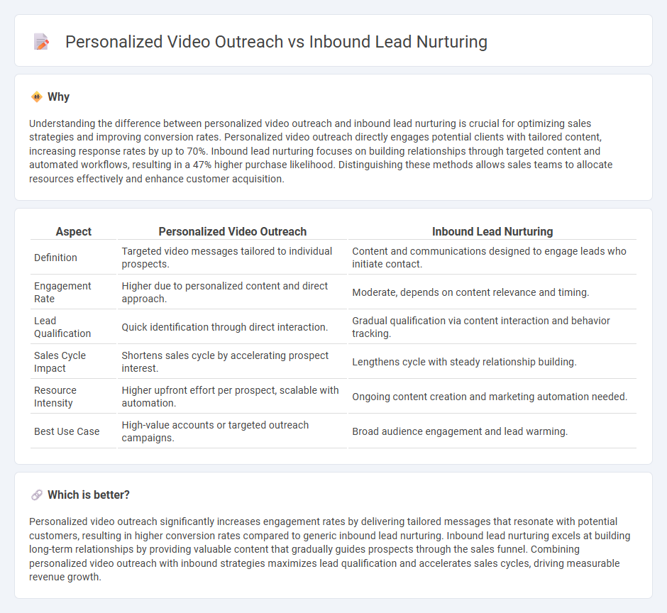 Personalized Video Outreach vs Inbound Lead Nurturing in Sales