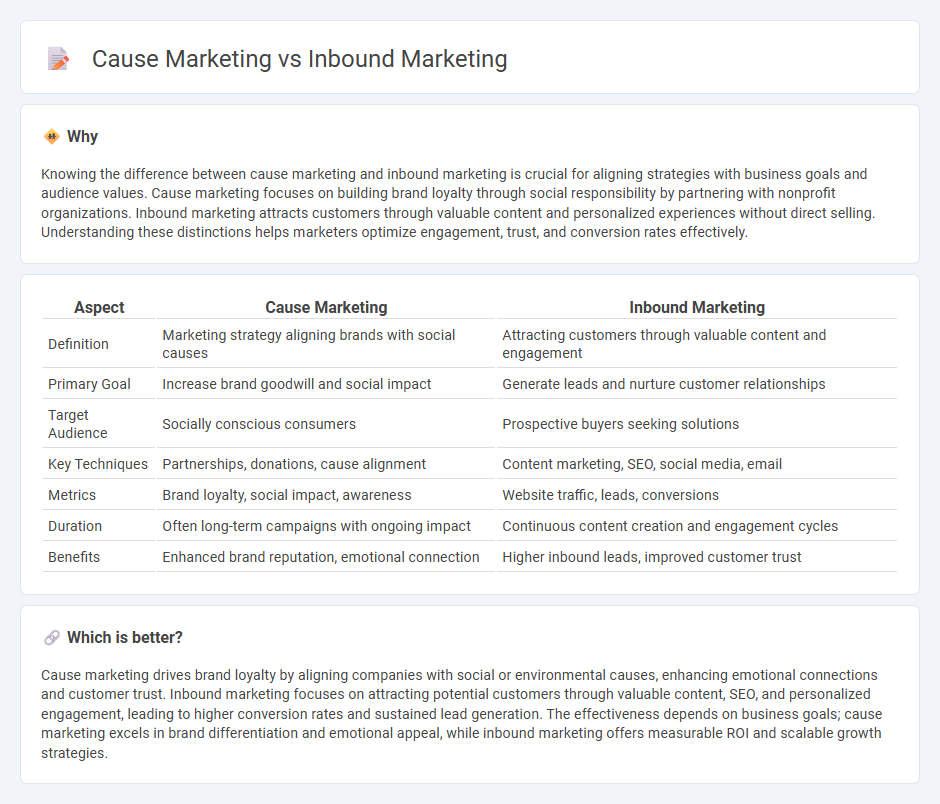 Cause Marketing vs Inbound Marketing in Marketing