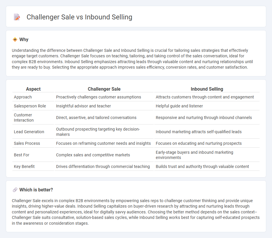 Challenger Sale vs Inbound Selling in Sales