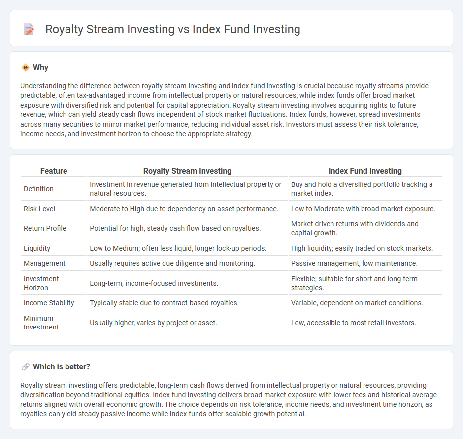 Royalty Stream Investing vs Index Fund Investing in Investment
