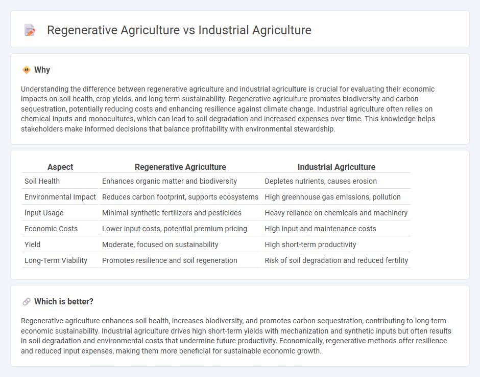 Regenerative Agriculture vs Industrial Agriculture in Economy