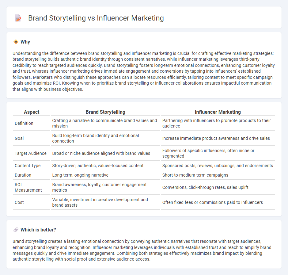 Brand Storytelling vs Influencer Marketing in Marketing
