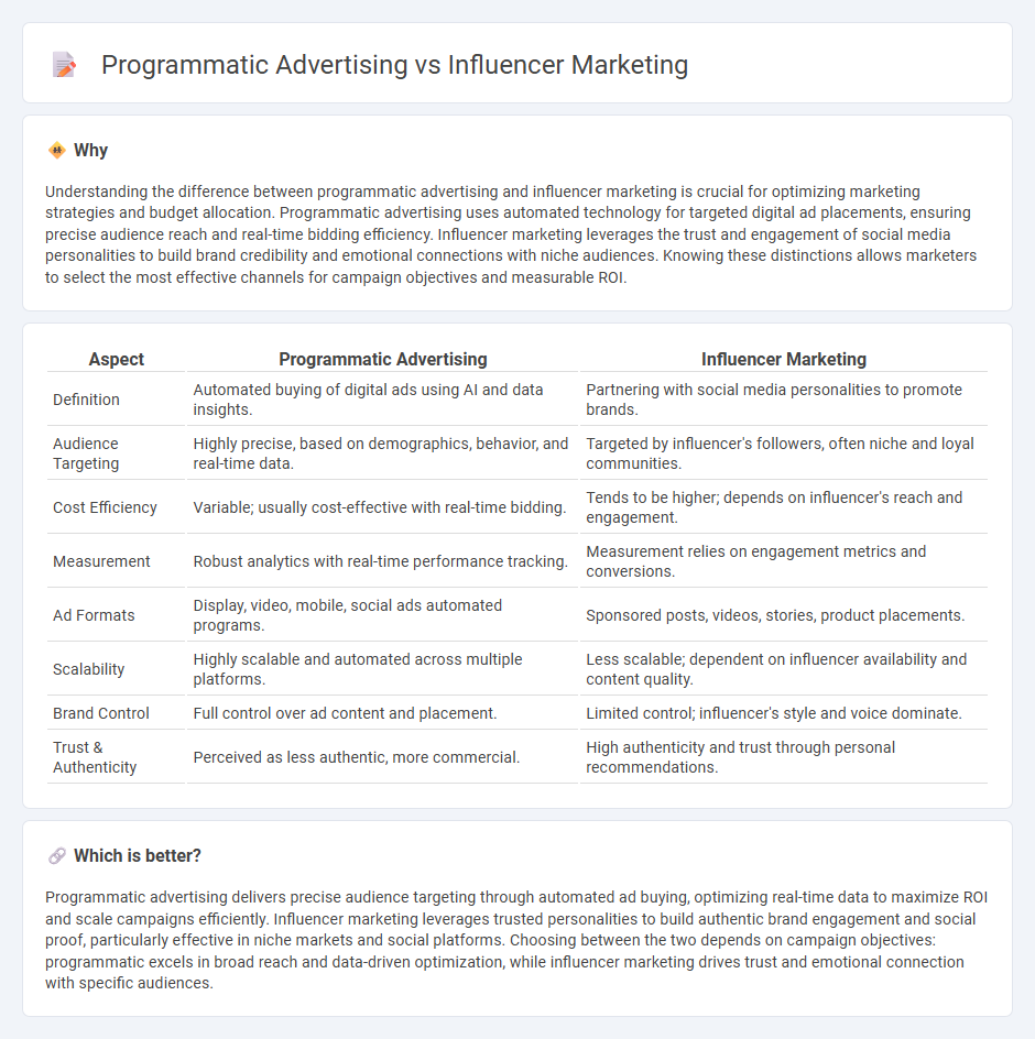 Programmatic Advertising vs Influencer Marketing in Marketing