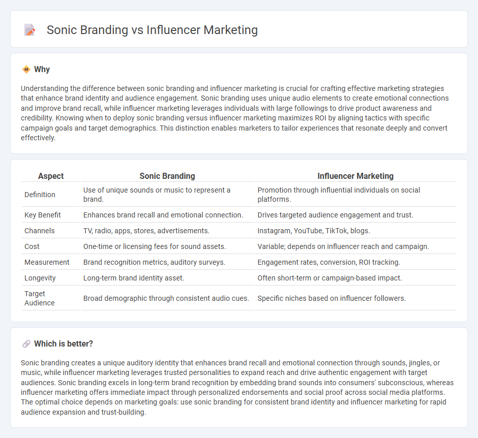 Sonic Branding vs Influencer Marketing in Marketing