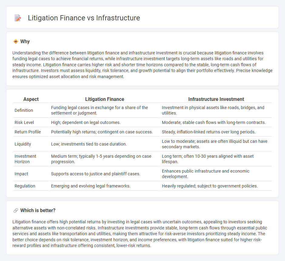 Litigation Finance vs Infrastructure in Investment