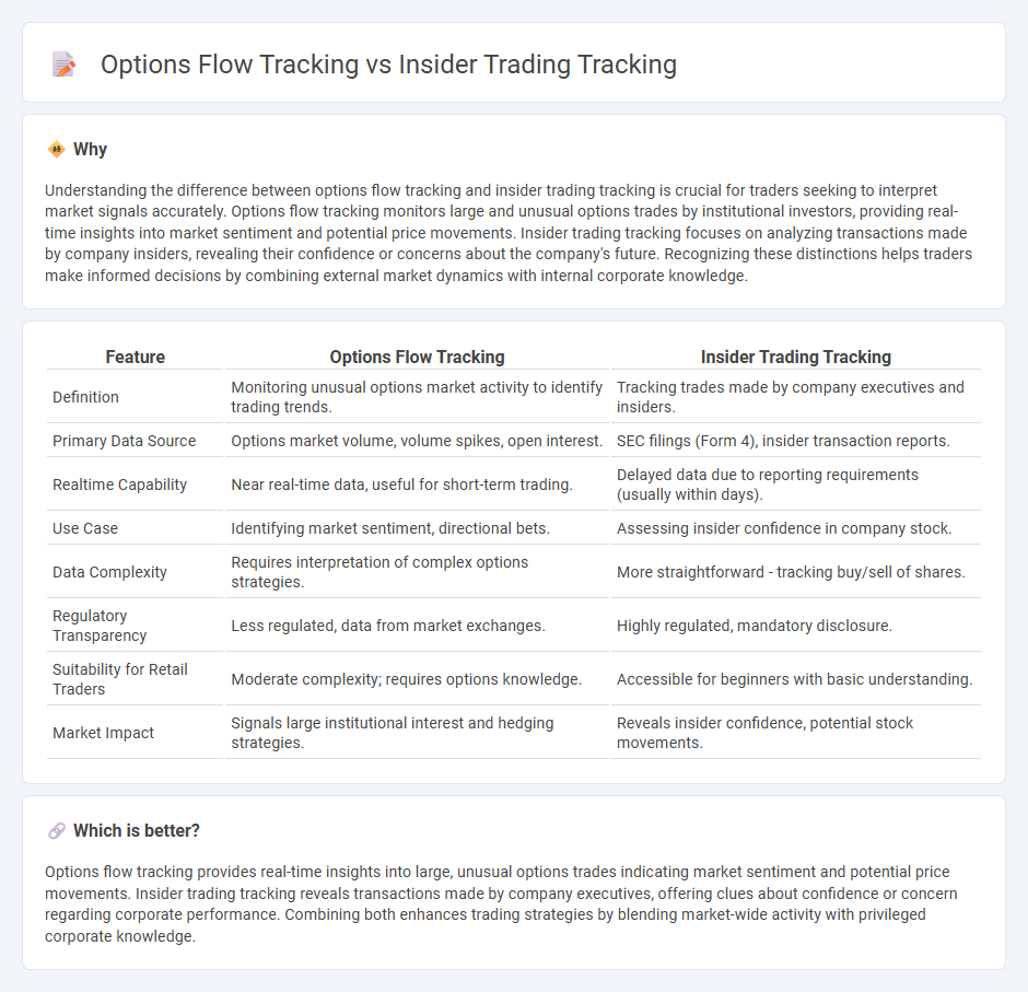 Options Flow Tracking vs Insider Trading Tracking in Trading