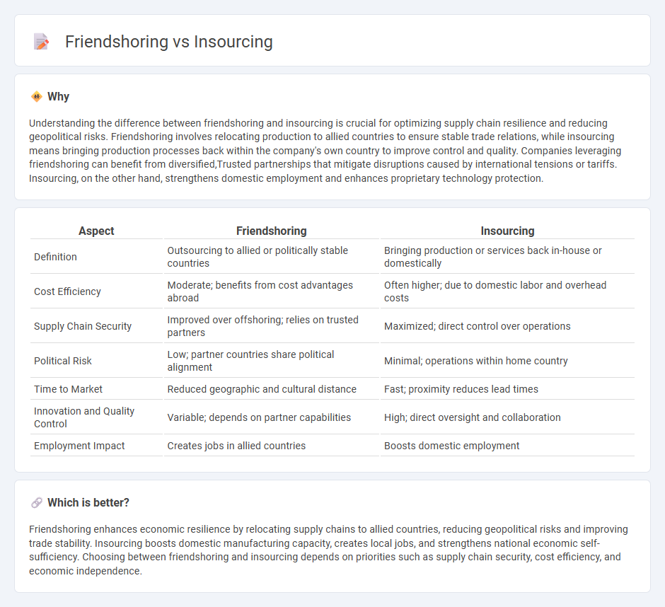 Friendshoring vs Insourcing in Economy