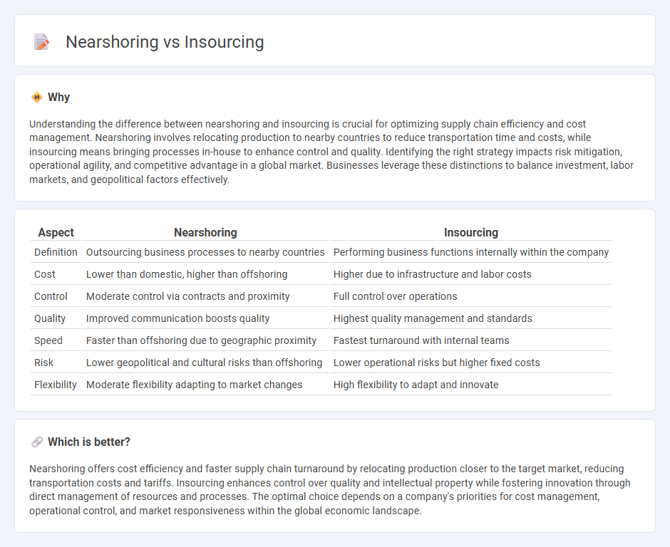 Nearshoring vs Insourcing in Economy