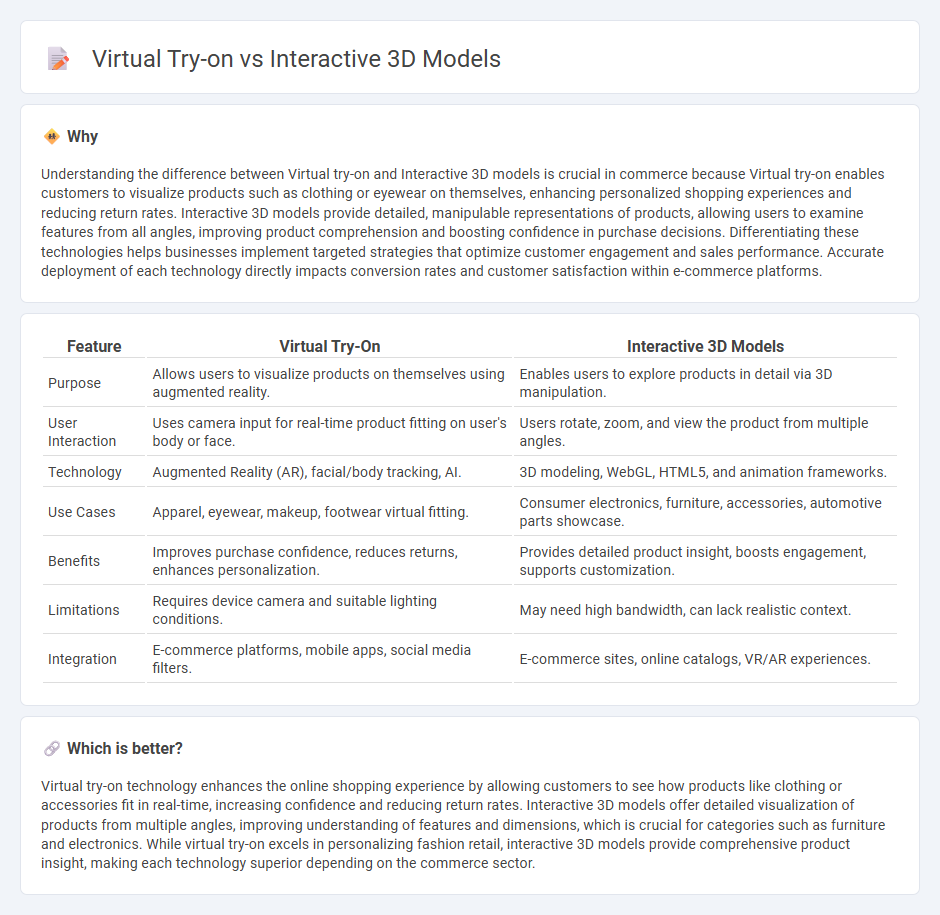 Virtual Try-On vs Interactive 3D Models in Commerce