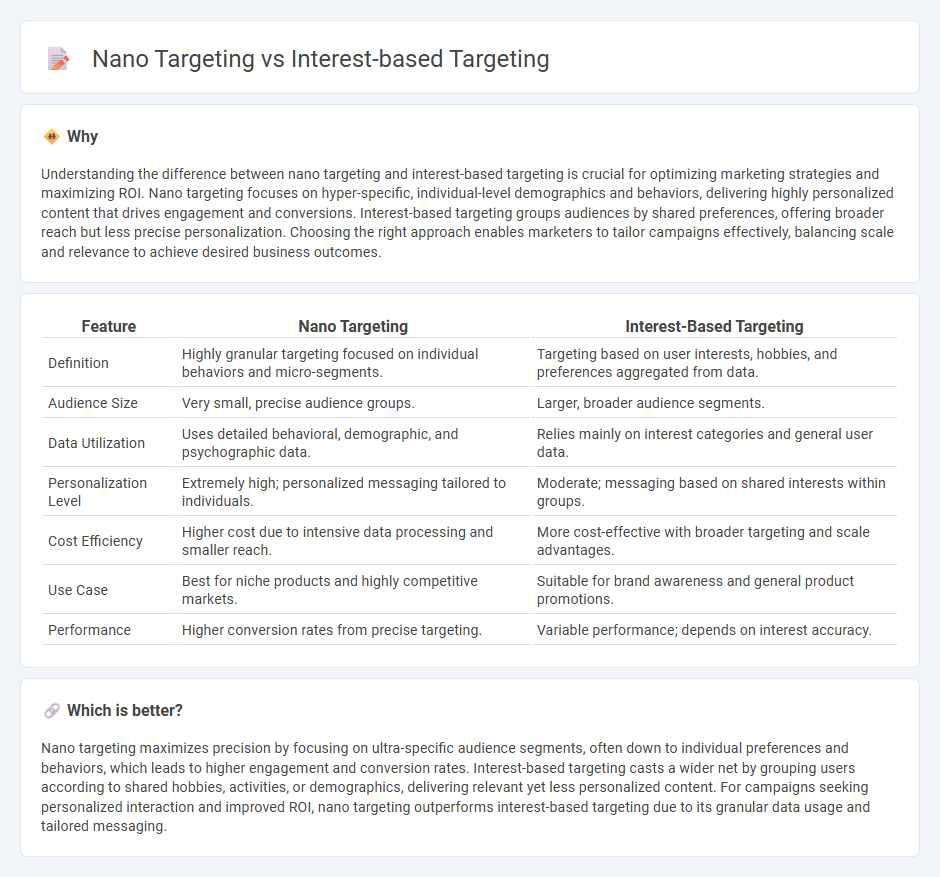 Nano Targeting vs Interest-Based Targeting in Marketing
