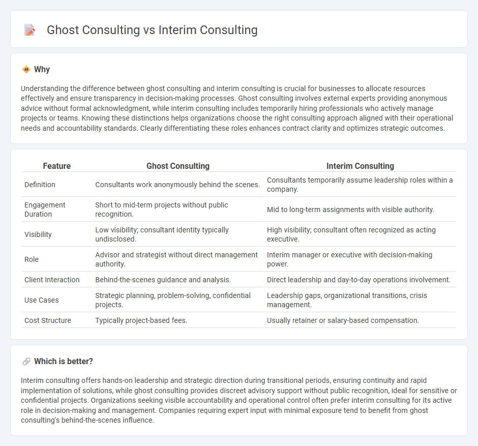 Ghost Consulting vs Interim Consulting in Consulting