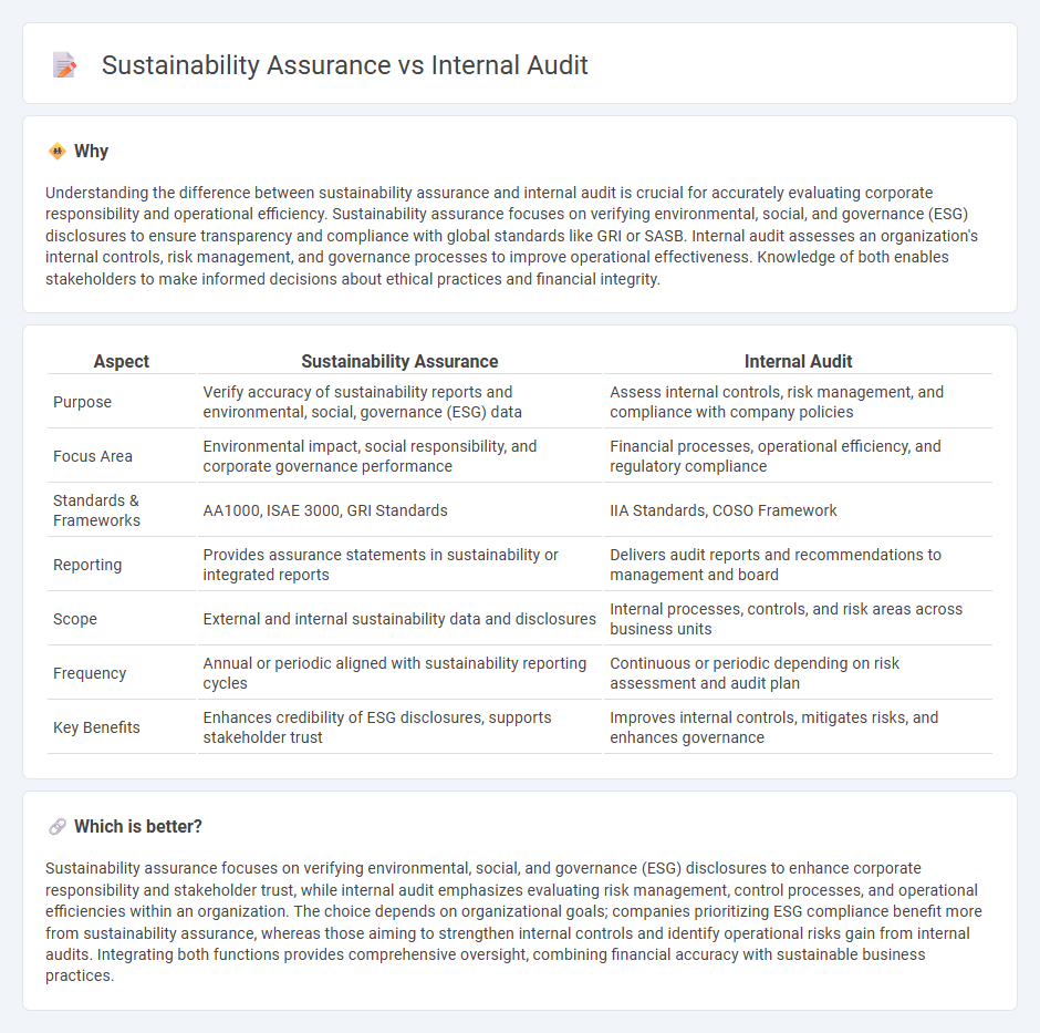 Sustainability Assurance vs Internal Audit in Accounting