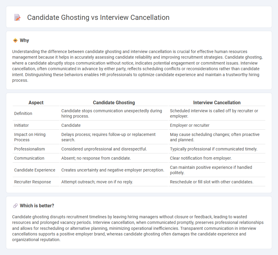 Candidate Ghosting vs Interview Cancellation in Human Resources