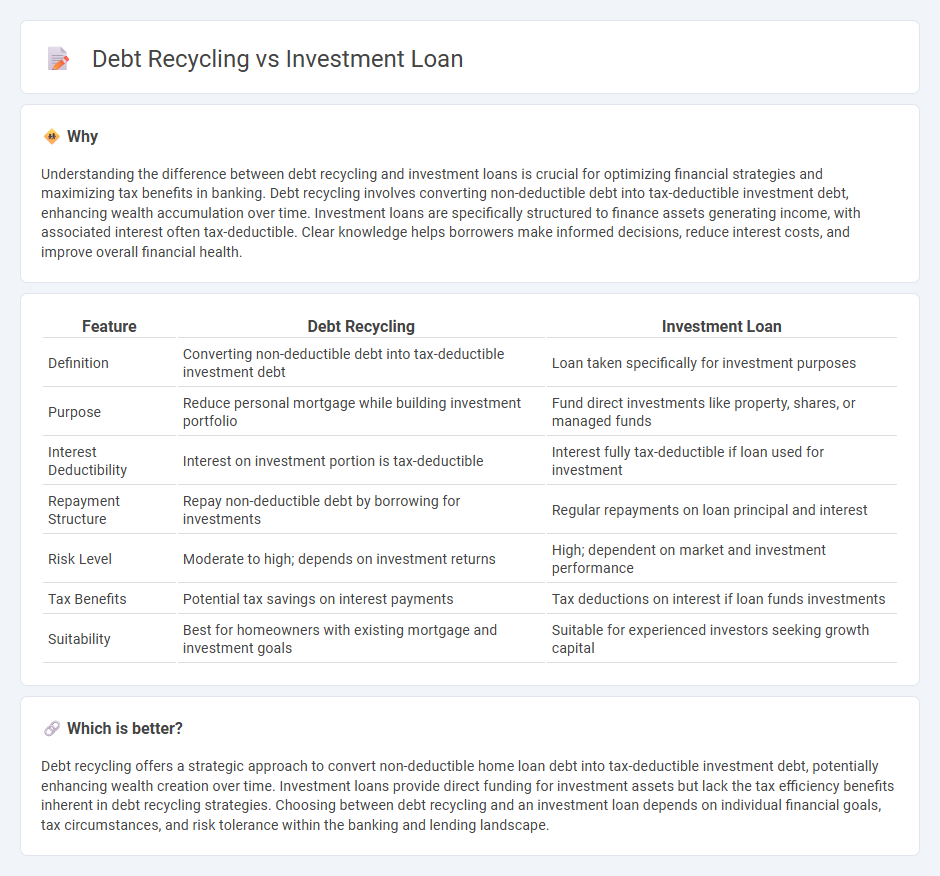 Debt Recycling vs Investment Loan in Banking