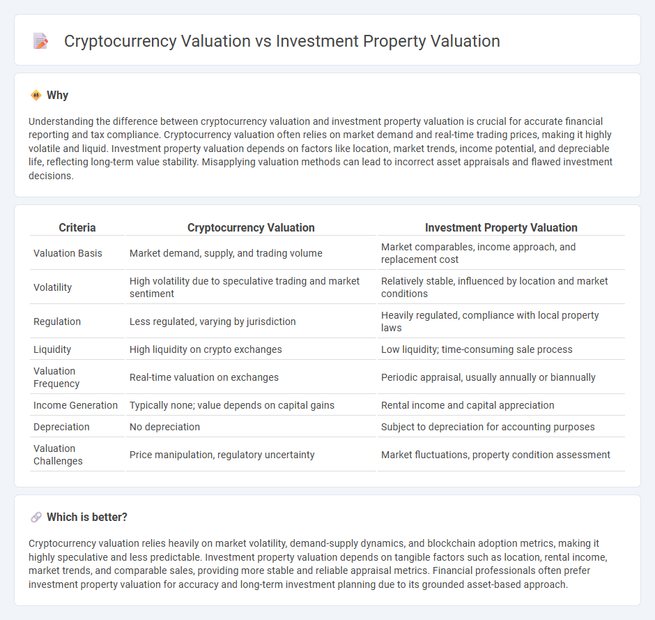Cryptocurrency Valuation vs Investment Property Valuation in Accounting