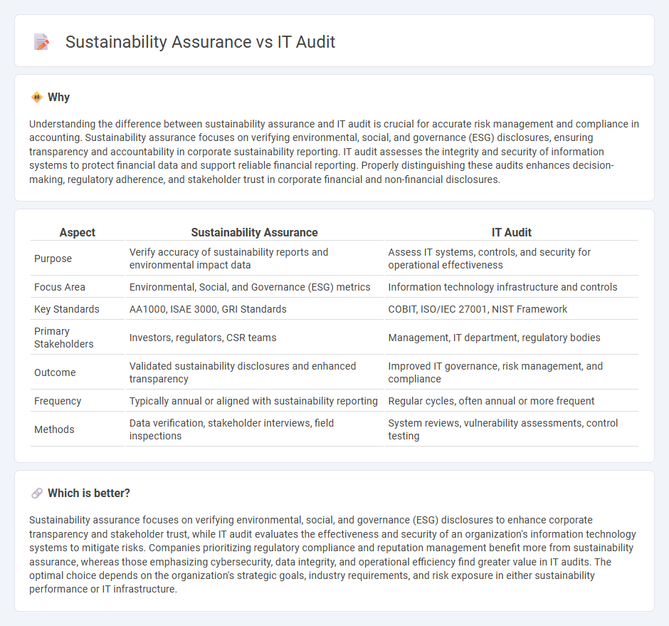 Sustainability Assurance vs It Audit in Accounting