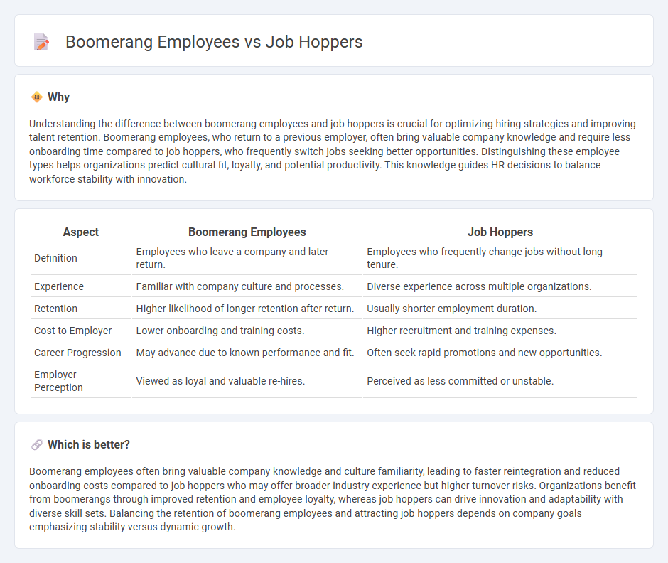 Boomerang Employees vs Job Hoppers in Employment