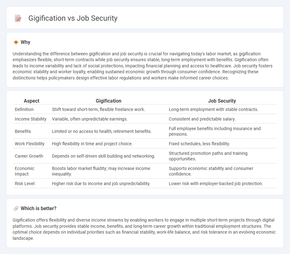 Gigification vs Job Security in Economy