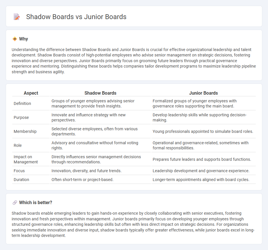 Shadow Boards vs Junior Boards in Management