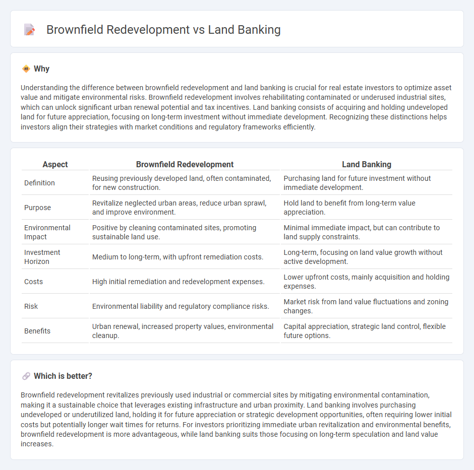 Brownfield Redevelopment vs Land Banking in Real Estate