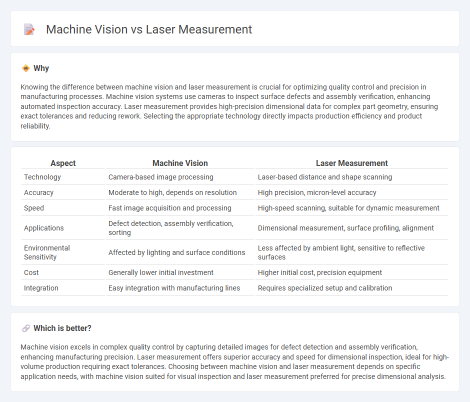 Machine Vision vs Laser Measurement in Manufacturing
