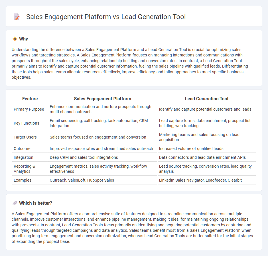 Sales Engagement Platform vs Lead Generation Tool in Sales
